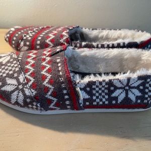 TOMS Alpargata Holiday Fair Isle Flats